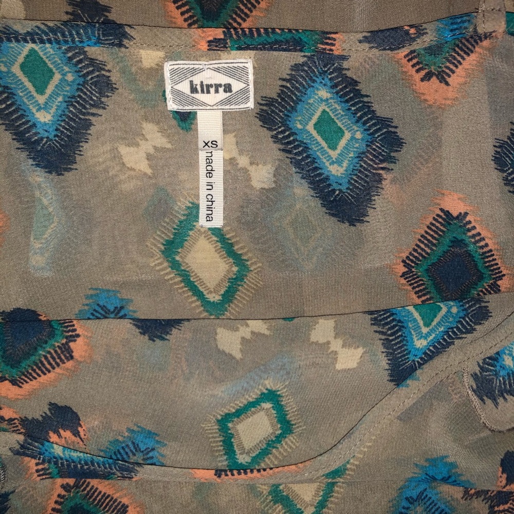 Southwest Sheer Tank Top XS - Picture 2 of 5